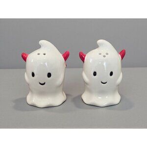 New Spooky Ghost Devils Halloween Salt & Pepper Shakers Dinning Decor Set